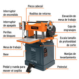 Cepillo de piso 15' de 2250 W (3 HP), Truper 16289