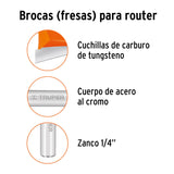 Juego de machimbrador, 5/8', con balero, Truper 102728