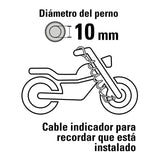 Candado para disco de motocicleta, perno de 10 mm Hermex 49623