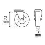 Cama de plástico 40' para mecánico Truper 100904