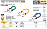 Tensores elásticos 45cm, 2 piezas,Pretul 25091