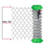 Rollo 20 m x 1 m malla ciclónica calibre 11 abertura 63 mm, Fiero 42937