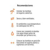 Bomba centrífuga para agua de 3/4 HP, Truper 100389