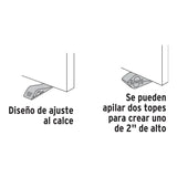 Tope de hule para puerta de 12 cm Hermex 40165