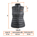 Chaleco de plumas para dama talla M, Truper 69994