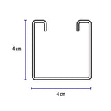 Perfil unical sólido de 3 m, 4 x 4 cm, calibre 14, Volteck 47764