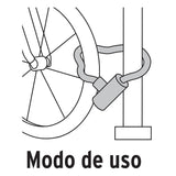 Candado con cadena forrada de 10 mm Hermex 49621