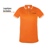 Playera tipo polo dry fit naranja, para caballero talla XXG, Truper 69985