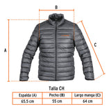 Chamarra de plumas para caballero, talla CH, Truper 66000