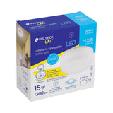 Luminario de LED 15 W tipo plafón, base E26, Volteck 49804