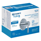Monomando para regadera, cromo, Foset 46789
