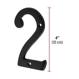 Número chico de latón 2, negro, Hermex 47855