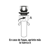 Conector 1/2' hembra de ABS con tuerca de ajuste manual, Truper 102989