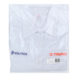Camisa blanca para dama, manga corta talla M, Truper 62102