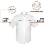 Camisa blanca para caballero, manga corta talla CH, Truper 60364