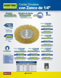 Carda circular con zanco de 1/4" 3 x 0.17mm Surtek 123247