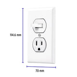 Placa armada interruptor y contacto, línea Standard, blanco, Volteck 45950