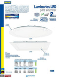 Luminario empotrado cuad 12W Surtek LLE12C