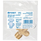 Válvula para cilindros de gas LP hasta 45 kg, Foset 47651