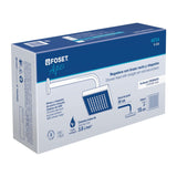 Regadera cuadrada 6', ABS, con brazo, cromo, Aqua Foset 46734