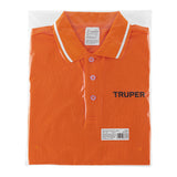 Playera tipo polo dry fit naranja, para dama talla CH, Truper 69986
