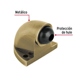 Tope tipo codo para puerta,latón antiguo, Hermex 48399
