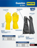 Guantes de látex domésticos talla chica Surtek 137394
