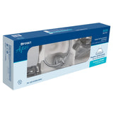 Jgo de acc p/baño con jabonera vidrio, cromo, 6 pzas, Foset 48339