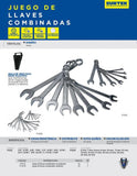Juego 15 llaves combinadas métricas satinadas rack Surtek F10M