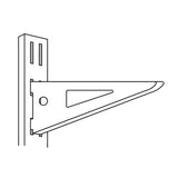 Ménsula plana blanca para cremallera doble, 37cm Fiero 47716