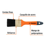 Brocha profesional de 1-1/2' con mango de plástico, Truper 14482