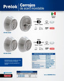 Cerrojo grado 3 doble acero inoxidable Prolok MY-662-US32D