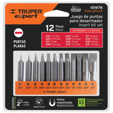 Juego de 12 puntas planas std largo 2', Expert 101676
