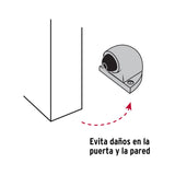 Tope tipo codo para puerta,latón antiguo, Hermex 48399