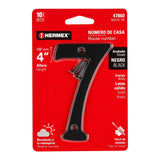 Número chico de latón 7, negro, Hermex 47860