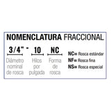 DOGOTULS MACHUELO SEMICONICO AAC 3/4"-10 NC ET1100