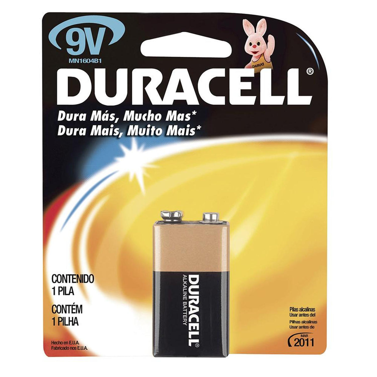 Baterías Alcalinas 9v Duracell 6f22 MN1604 - Caja 12 - Todopilas
