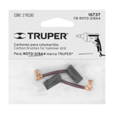 Bolsa con 2 carbones de repuesto para ROTO-3/8A4, Truper 16737