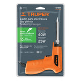 Cautín profesional 40 Watts tipo pistola para electrónica Truper 101591