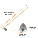 Azadón Lane No.3 de 2.1 lb con mango madera de 54", Truper 102917