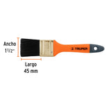 Brocha profesional de 1-1/2' con mango de plástico, Truper 14482