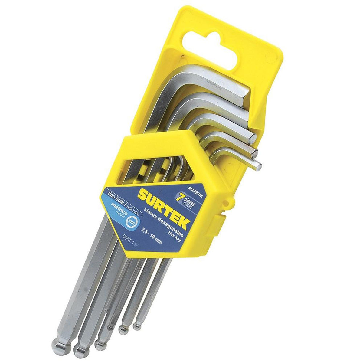 Juego de 9 llaves torx con organizador abatible, Truper, Llaves Torx, 15554