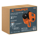 Trole de carga para vigas IPS e IPR, ajustable, 3 Ton Truper 101078
