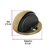 Tope tipo domo para puerta,latón antiguo, Hermex 48398