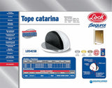 Tope tipo catarina para puerta latón antiguo Lock L054LAB
