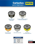 Cartucho para respirador para gases ácidos Surtek 137357