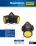 Mascarilla respirador 2 filtros Surtek 137352