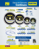 Surtek Disco de diamante corte continuo 9" 123469