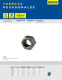 Surtek Tuercas hexagonales 1/4" TH14