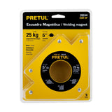 Escuadra magnética 5" para soldar, capacidad 24 kg, Pretul 28244